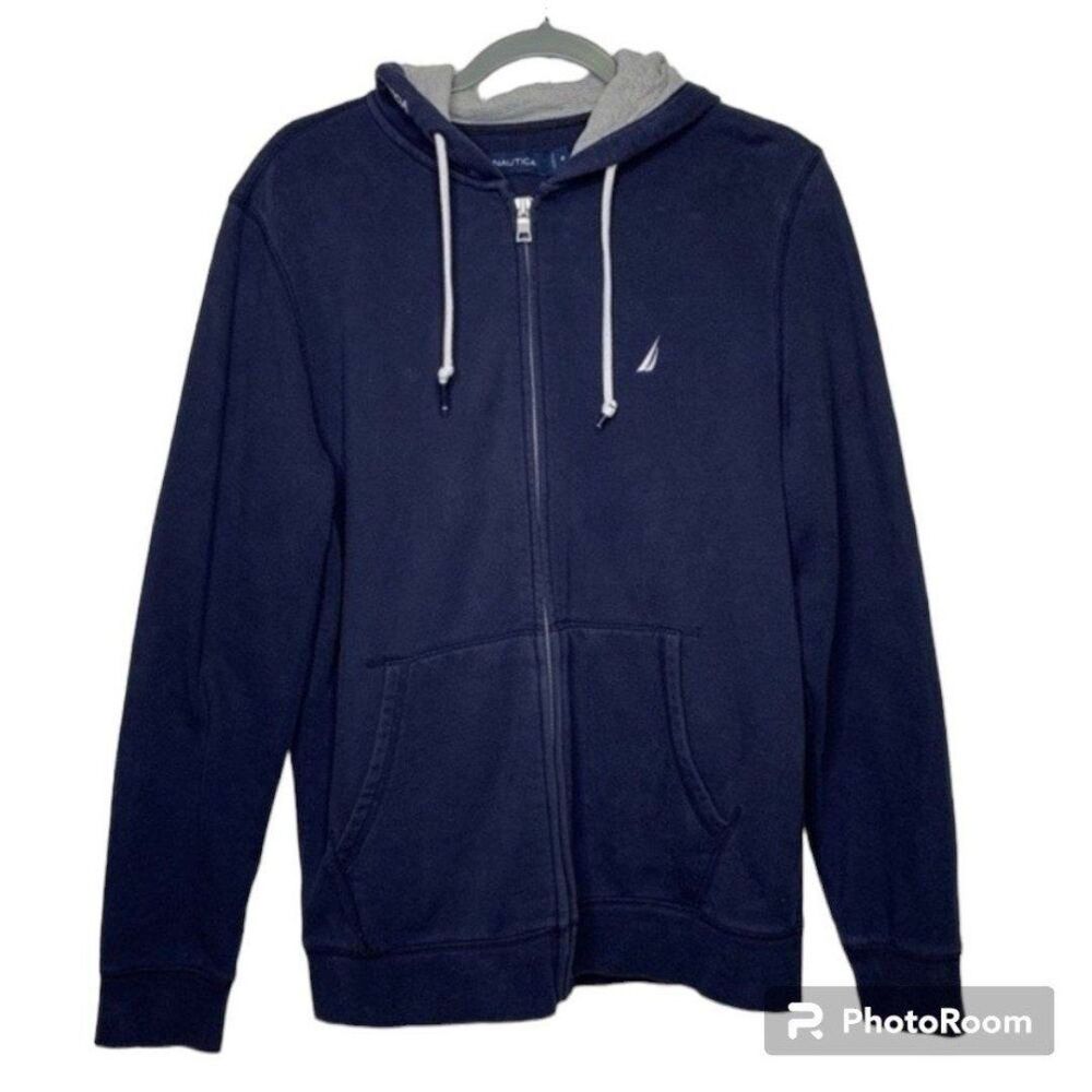 Nautica Zip Up Hoodie Royal Blue Size M
